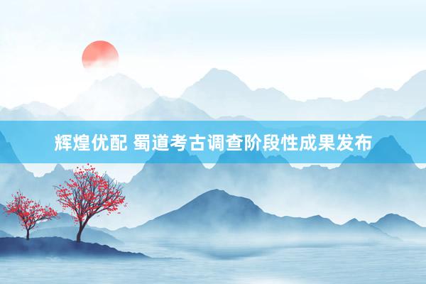 辉煌优配 蜀道考古调查阶段性成果发布