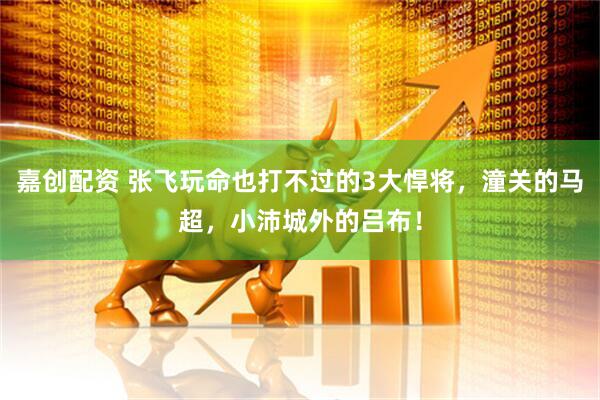 嘉创配资 张飞玩命也打不过的3大悍将，潼关的马超，小沛城外的吕布！